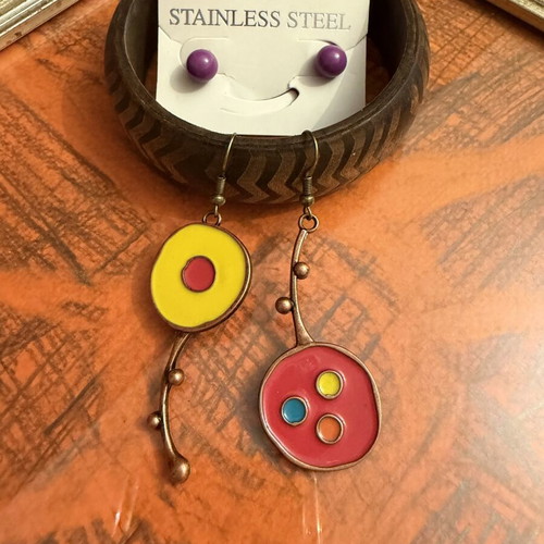 Handmade bracelet and earrings set