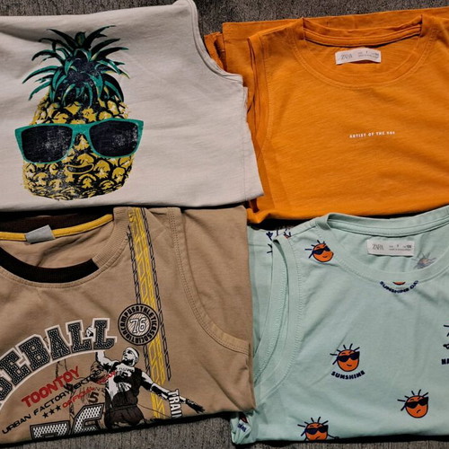 Boys' short-sleeve t-shirts size 7-8 years 122-128 cm like new
