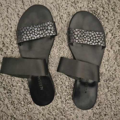 Alessandra sandals used, model Mpalos-Crete, dark blue mosaic