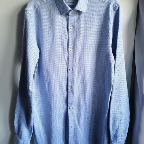 Zara men's slim fit shirt size S blue new -  4,50 - Vendora.cy