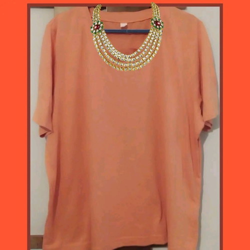 Orange blouse like new, sweet color, size XL