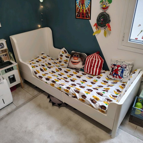Παιδικό κρεβάτι Ikea Busunge μεταχειρισμένο, επεκτεινόμενο 139-209εκ