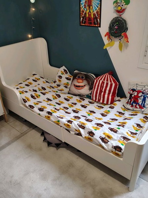 Παιδικό κρεβάτι Ikea Busunge μεταχειρισμένο, επεκτεινόμενο 139-209εκ