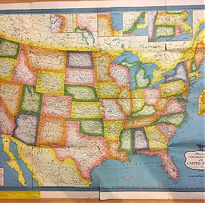 Μεγάλος Παλιός Χάρτης Αμερικής
