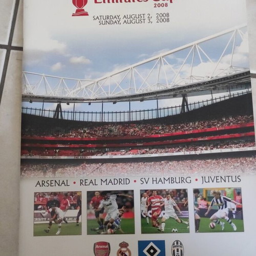 Emirates Cup program 2008 authentic