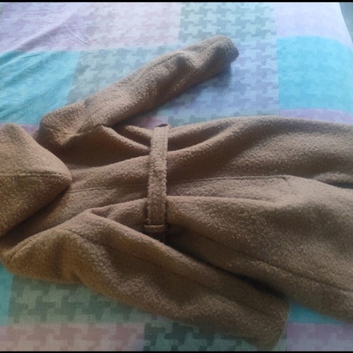 Brown coat like new, warm with wool, size M