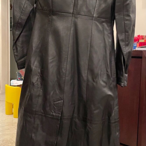 Trinity Matrix women's black leather coat like new
