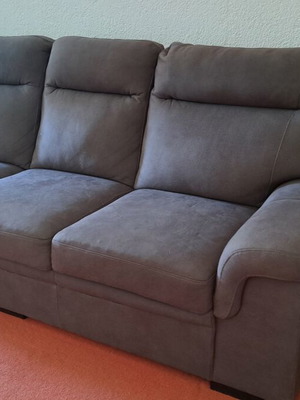 Sklavenitis three-seater sofa used, gray