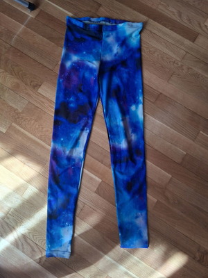 PCP galaxy tights, blue and purple, XS