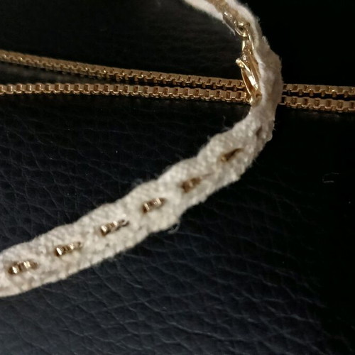 Bridal jewelry like new, gold headpiece decoration with lace