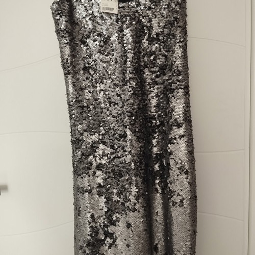 Official sequin dress like new, silver