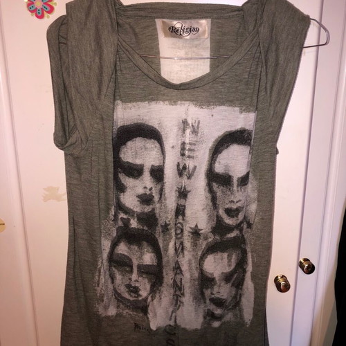 Grey Religion women's blouse used, sleeveless