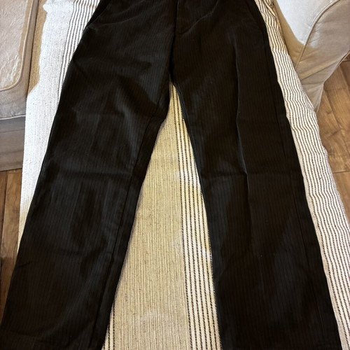 Volcom chino pants dark brown-grey with black stripe