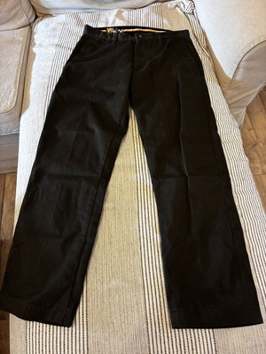 Volcom chino pants dark brown-grey with black stripe