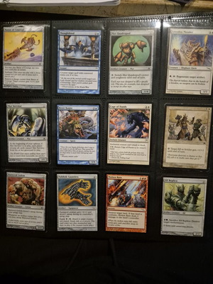 Magic the Gathering binder used with 40 cards