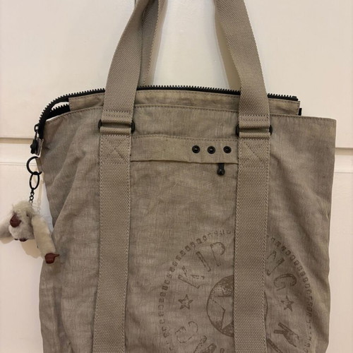 Kipling Handbag new, grey/beige