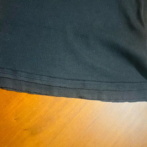 Rodo top embroidered black rib size M like new