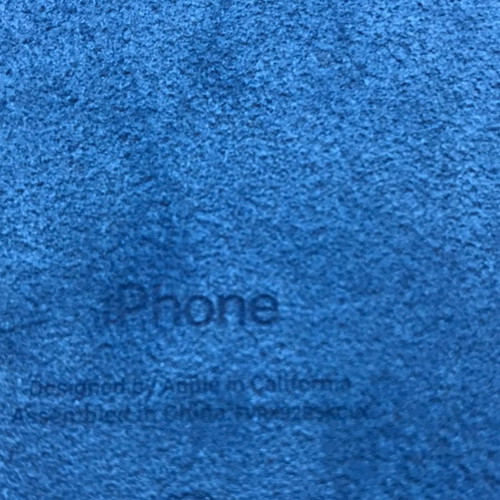 Apple Leather Case for iPhone XS Max used, Cape Cod Blue (MTEW2ZM/A)