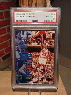 Michael Jordan 1994 Upper Deck PSA 8 card like new