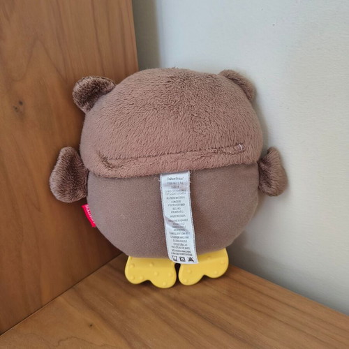 Fisher Price soft owl toy with music and teething feet