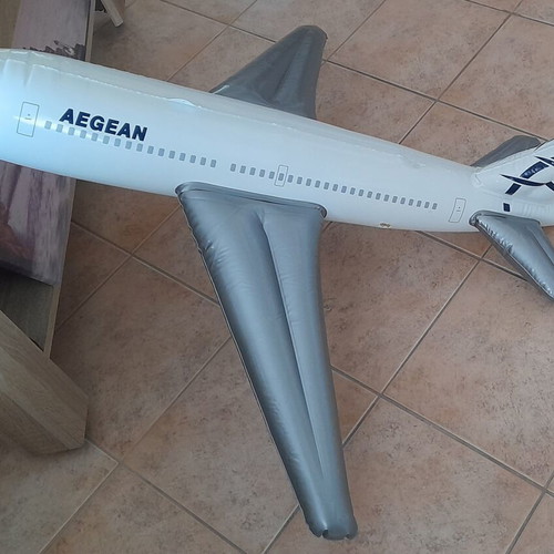 Aegean Inflatable Airplane New Collectible