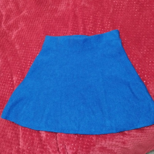 Mango mini skirt blue electric like new, size M