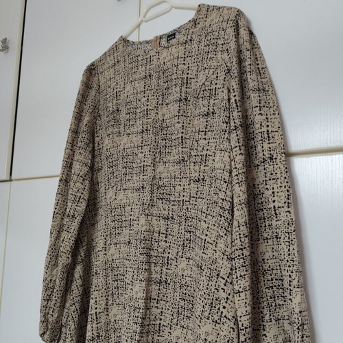 Dress Shein new, beige and black, size XL