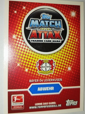Tin Jedvaj Bayer Leverkusen collectible card #223