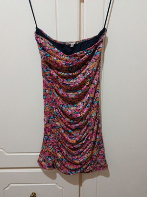 Bershka dress multicolored like new, size S