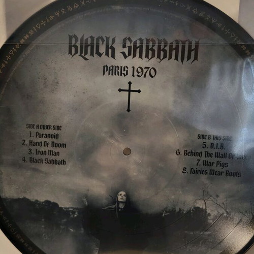 Black Sabbath Paris 1970 new metal vinyl