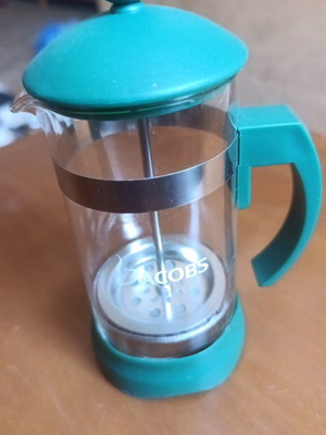 Jacobs French coffee maker like new, glass cup