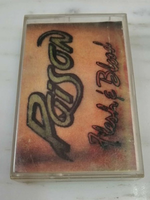 Poison Flesh & Blood 1990 cassette tape