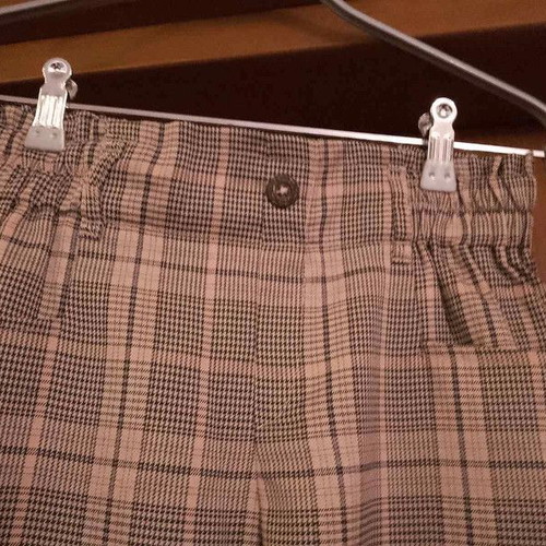 Alouette checked kids pants like new, size 14 years, beige pink
