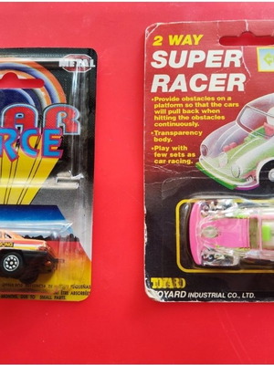 Vintage Die-Cast Toy Cars 2 Pieces – Star Force (Guisval) & 2 Way Super Racer (Toyard)