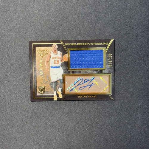 2015-16 Panini Black Gold Jerian Grant Rookie Jersey Autograph Card like new