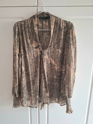 Twenty-29 Evening Glam Shirt M new, black and beige with gold details