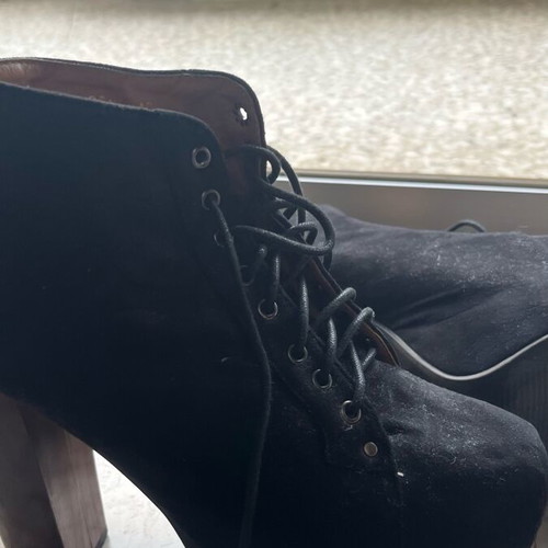Uncle boots black velvet like new, size 40