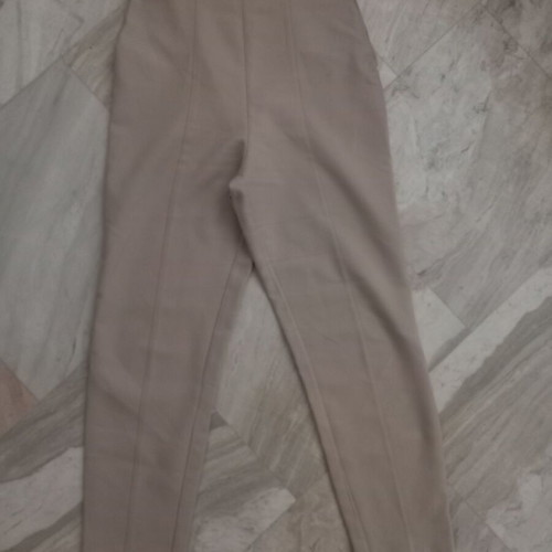 High-waisted pants like new, size L, beige