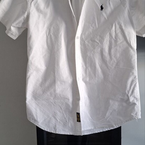 Ralph Lauren short sleeve shirt, white, size L