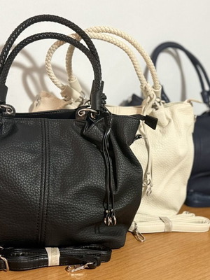 Women’s Large Shoulder Bag new, black and white