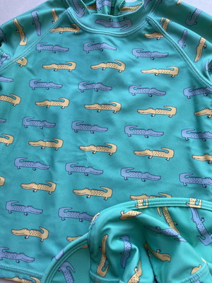 Marks & Spencer sea set shirt and hat like new, turquoise