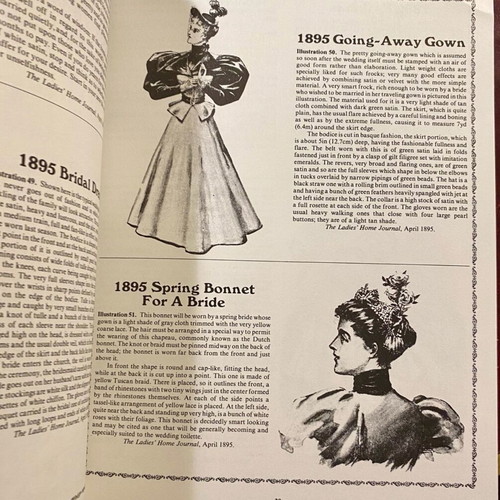 Bridal Fashions Victorian Era book used, English