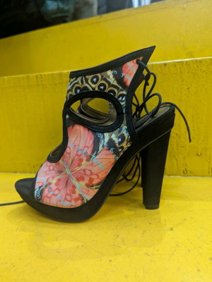 Desiqual fashion high sandal heels , multicolor.