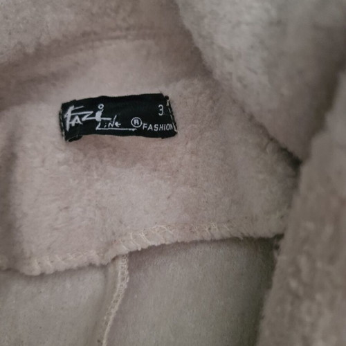 Teddy coat Kazi plus size used, warm beige