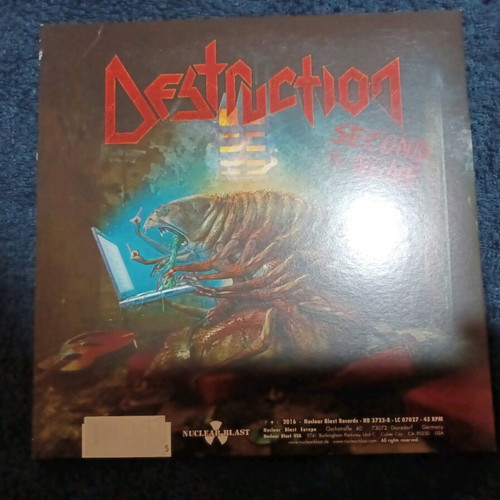 Rage / Destruction The Devil Strikes Again 7" red vinyl used