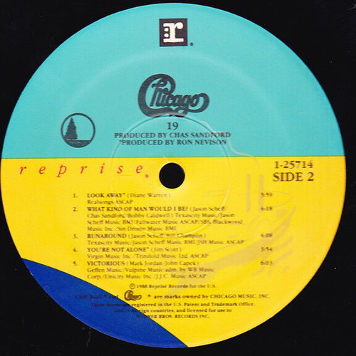 Chicago 19 vinyl record used, rock