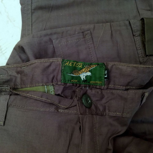 Men's Pants Aetos New, Size L, Brown-Khaki Ripstop Cotton