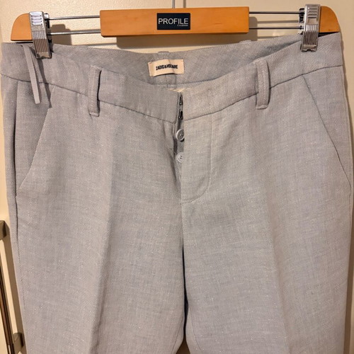 Zadig & Voltaire gray straight-leg pants like new