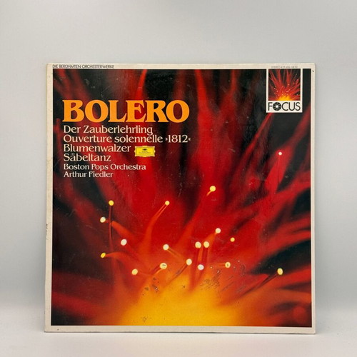 Bolero vinyl record used with Der Zauberlehrling and Säbeltanz