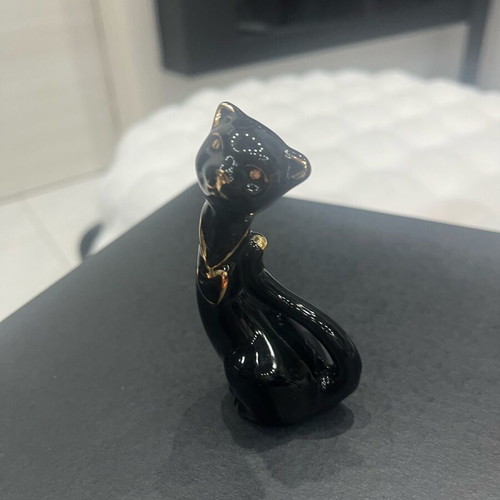 Ceramic cat miniature like new